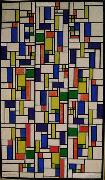 Theo van Doesburg Color designs for Stained-Glass Composition V. oil painting on canvas